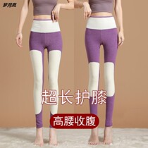 Duvet Fever Autumn Pants Woman Autumn Winter Thin inside wearing high waist beating underpants lengthened large code plus suede thick warm pants