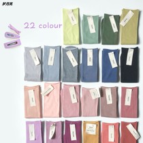 Candy Colored Middle Tube Pile Socks Socks Women Socks Korean Edition Moon Sox Sox College Wind Curling Socks Daily Pure Color Socks