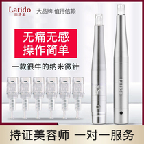 Le Clear Hall Electric Nano Microneedle Import Instrument Water Light Needle Cosmetic Instrument Home Face Mesoderm Mts Crystalized