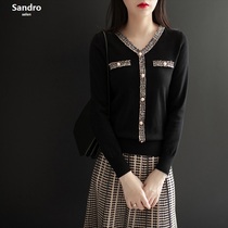 Sandro selen Sweater Knit Pullover Fashion Korean base shirt Spring New Thin Top Women