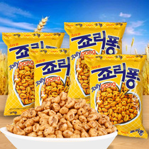 Korea imported Kerian popcorn Barley grain puffed wheat Ren sweet Tianmai leisure snack snack 74g*5