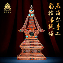 Nepal Bodhisattva Tahya Tower handmade pinch studded gemstone Dense Pendulum the Buddha Hall is dedicated to the Buddha