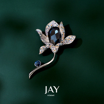 JAY crystal brooch summer high-end women luxury temperament corsage 2021 New Tide coat pin accessories
