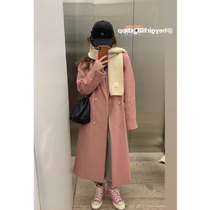 Autumn and winter explosive woolen coat women 2021 New woolen coat medium long small man Korean version of Hepburn style