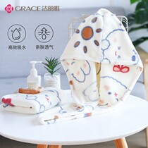 Dry hair hat female cute children adult super absorbent quick-drying thickening 2021 New headscarf shower cap
