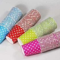 25pcs pack Colorful polka dots paper cups for birthday party