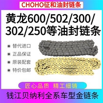 Qianjiang Younali Huanglong BJ600 GS300 250 Young teacher 500 Jinpeng 502 Zhenghe Gold oil seal chain