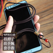 Super strong mobile phone lanyard hanging neck with mobile phone rope short chain womens personality creative mens sling wrist rope anti-lost