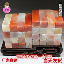 1 5 * 5 boutique Lao Shou Mountain stone seal gold stone seal engraving glass ground frozen stone name collection of calligraphy and painting