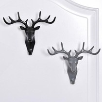 Creative Deer Corner Styling Home Hook Glued Hook Rack Wall-mounted Creative Decorative Wall Personality Deer Head Key Frame