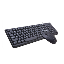 Wired keyboard and mouse set mute eating chicken splash-proof water keyboard mouse laptop desktop computer office game Universal