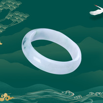 Yujun You Yuan Burma Emerald Floating Flower Yang Green Circle Bracelet New Years Day Gift Womens Bracelet