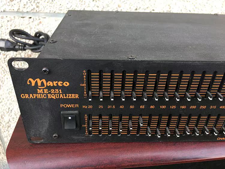 Canadian imported Marco me-231 equalizer with double 31 segments supporting balanced interface lotus head interface