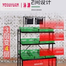 Vegetable supermarket shelves convenience store shelves home vegetable rack fruit counter display rack commercial fruit and vegetables