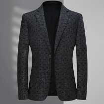 Autumn casual suit mens handcub Plaid small suit mens business Korean version of slim flat top jacket trend coat