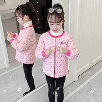 Girls cotton clothes anti-Season 2021 autumn and winter clothes down cotton liner big children warm cotton padded jacket girls foreign clothes