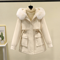 Removable Park overcomes the live cotton clothes 2022 new warm cotton jacket thick