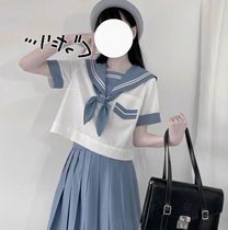 Yuwa Takatsuya house original JK uniform skirt suit womens summer Japanese short-sleeved basic sailor suit