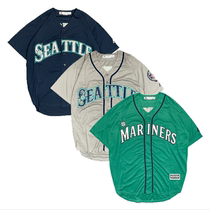 American vintage baseball suit short sleeve baseball jacket short sleeve hiphop baseball shirt cardigan summer thin T-shirt