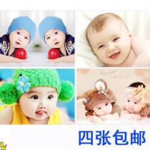 Baby pictorial wall sticker pregnant big eyes newborn female baby bb beautiful picture poster baby prenatal education wall painting
