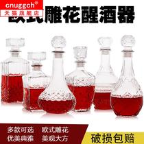Lead-free red wine bottle empty bottle glass decorative wine set Decanter wine set decanter
