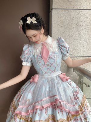 taobao agent Classic apron, dress, cute retro small princess costume, Lolita style, Lolita OP