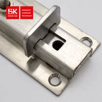 Shangkun SK5-022-1 factory safety anti-theft stainless steel latch door bolt with locking button Stainless steel latch