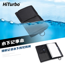 HiTurbo Underwater writing book Diving notepad Scuba diving equipment supplies Waterproof record board