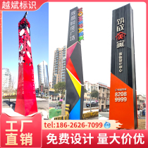 Outdoor Large Spiritual Fortress Guide Cards Custom Mall Guide Card Car Park Signs Mark Signs Shine