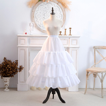 Skirt support three rims multi-layer large lotus leaf puff large skirt support diameter skirt hem Lotus leaf wedding dress super poncho petticoat