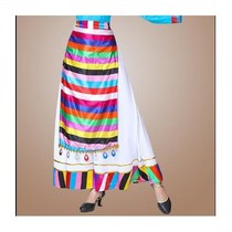 Net red Tibetan Bangdian dance performance apron Tibetan color strip national performance clothing accessories accessories one-piece