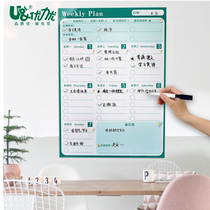 2021 Daily Schedule Wall Sticker Weekly Plan Monthly Schedule Self-discipline Learning Schedule