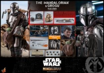 HT HotToys Mandalorian Season 2 Mandalorian Gu Gu Yoda Baby Flying Motorcycle