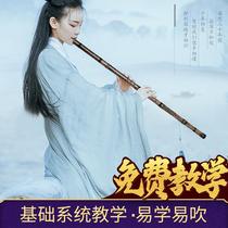 Beginner's entry Xiao Di refined professional performance level flute adult children dual-purpose bamboo flute advanced antique musical instrument