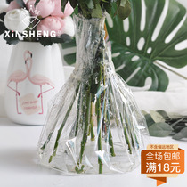 Core cellophane series | Transparent plastic bouquet bottoming flower packaging paper roll material handmade floral paper