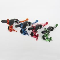 Off-road motorcycle modified clutch handle 3-way folding clutch handle 270 degree