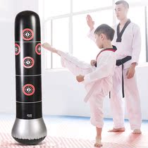 Fitness children inflatable vertical boxing post tumbler inflatable sandbag vent toy thickened adult catharsis column