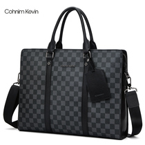 Cohnim Kevin man bag handbag large capacity business travel documents briefcase mens computer bag mens bag