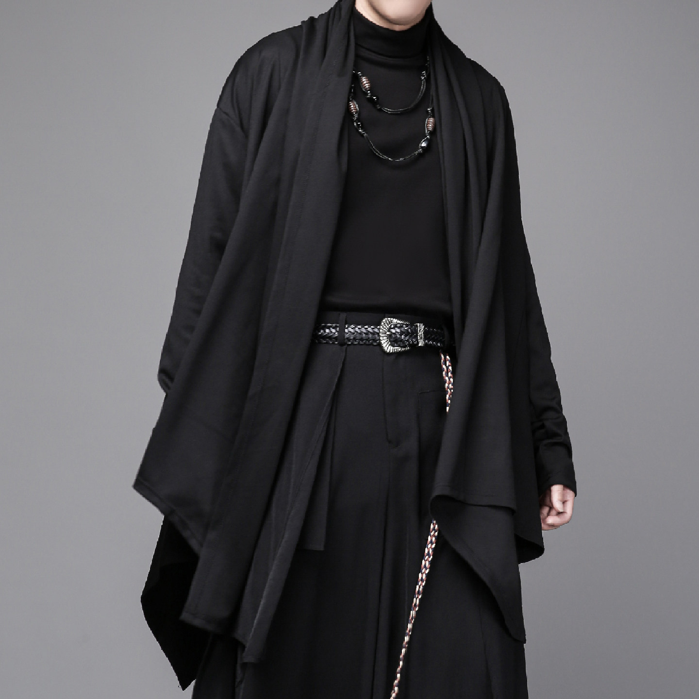 终于找到了！暗黑系山本风高级感外套风衣大码中长款巫师风衣垂感披风斗篷开衫怎么搭？求求你快看看宝藏外套！ 🤩_斗篷_淘宝服装网