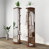 Mirror full-length mirror dressing mirror home floor mirror bedroom small solid wood furniture rotatable hanger fitting mirror