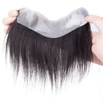  Hairline wig patch hair patch Real hair male forehead head hair patch seamless natural full real hair invisible