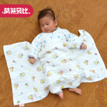 Lettuce Babe baby belly towel cotton summer thin baby blanket newborn gauze quilt super soft