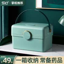 Medical kit family small multi-layer household health care first aid items storage box large capacity Net red first aid box