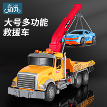 Large number rescue trailer boys Toys crane cranes Stir Tipping fire Trucks Children Transport Engineering Cars