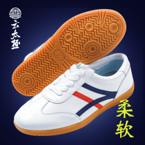Yun Tai Chi Tai Chi shoes soft leather beef tendon bottom smooth new martial arts performance shoes sports shoes