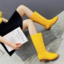 Good-looking advanced boots boots female high-heeled red same Japanese female beach combing water shoes shoes water shoes female summer