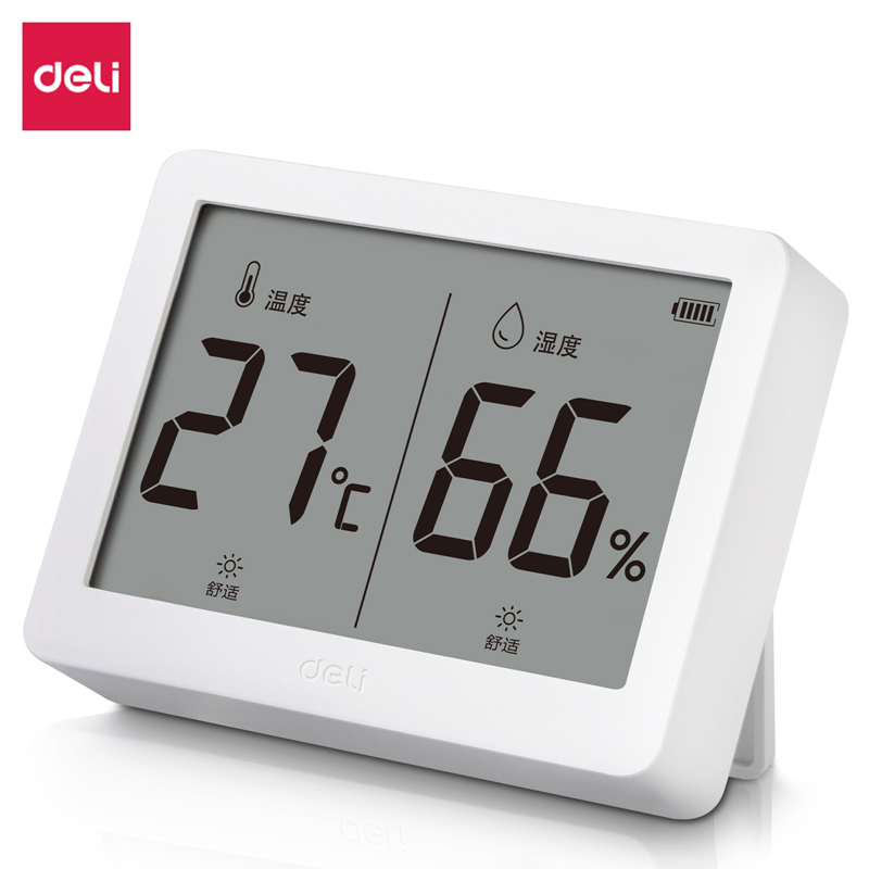 デリ温度計壁掛け電子温湿度計屋内家庭用デジタルディスプレイ高精度正確なベビールーム温度計