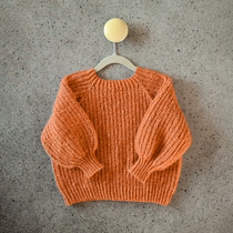 Ola thread loose pullover sweater Rod needle text description translation knitting illustration non-finished