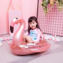 Childrens swimming ring Peacock Princess Horse Seat Floating Circle Thickening Safety 1-7 Years Old Flame Bird Sitting Ring Boys and Girls