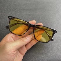 Light colored Polarized sun glasses Mens Tide Street Shots 2021 New Box Yellow Lens Sunglasses Retro Custom Myopia
